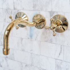 Cobra Wall Mounted Brass Faucet