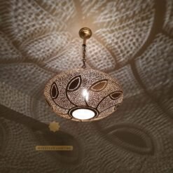 Moroccan Ceiling Pendant Brass Lamp