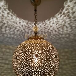 Elegant entryway Moroccan lighting solid brass light fixtures