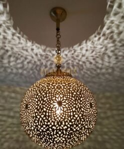 Elegant entryway Moroccan lighting solid brass light fixtures