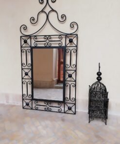 Moroccan mirror , Wall Mirror Moroccan Forged Wrought Iron , Moroccan mirror , Moroccan decor