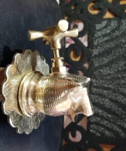 Moroccan Brass Lion Head-Shaped Faucet, 100% Handmade, Unique Moroccan Design
