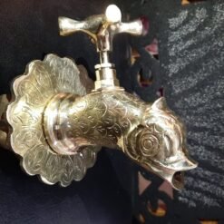 Moroccan Brass Fish-Shaped Faucet, 100% Handmade, Unique Moroccan Design