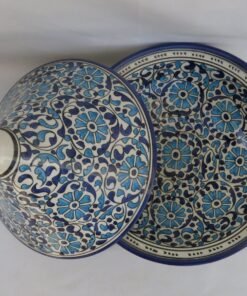 Moroccan ceramic tagine/ hand-painted tagine/decorative handmade tagine/kitchenware/serving tagine/ceramic tagine pot/