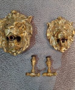 Moroccan Brass Wall faucet, lion head-shaped faucet , 100% handmade, Unique Moroccan Design