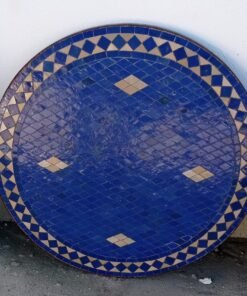 Moroccan Round Mosaic Table For Outdoor