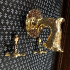 Moroccan Brass Wall Mount faucet, 100% Handicraft, Antique Moroccan Design