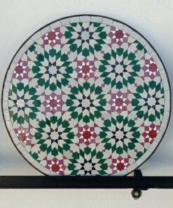 Moroccan Round Mosaic Table For Outdoor