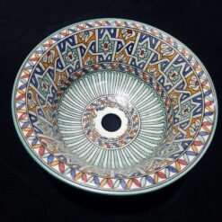 Moroccan ceramic sink wash basin