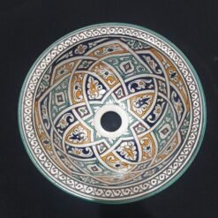 Moroccan ceramic sink wash basin