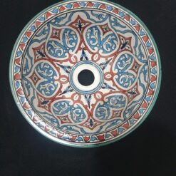Moroccan ceramic sink wash basin
