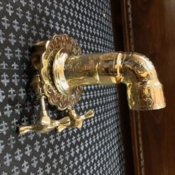 Moroccan Brass Wall Mount faucet, 100% Handicraft, Antique Moroccan Design