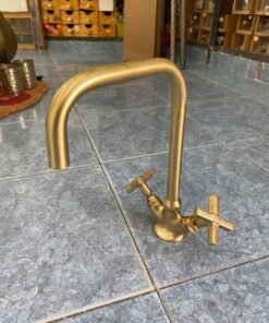 Gooseneck Faucet, Bathroom and kitchen brass Faucet Moroccan Brass Gold color Faucet Tap Kitchen Faucet,
