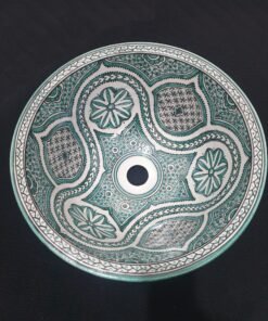 Moroccan ceramic sink wash basin