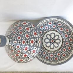 Moroccan ceramic tagine/ hand-painted tagine/decorative handmade tagine/kitchenware/serving tagine/ceramic tagine pot/