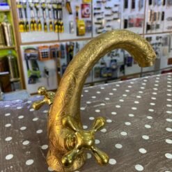 beautifully decorated faucet handmade .Bathroom brass Faucet Hand Engraved/hammered Moroccan Brass Gold Colour Faucet Tap Kitchen Faucet ,