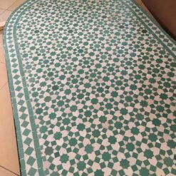 Moroccan Handmade Oval Mosaic Rustic Coffee Table For Outdoor