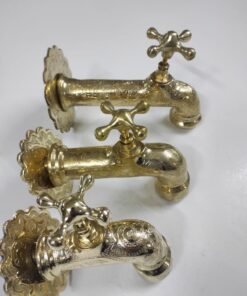 hand crafted brass faucet Moroccan vintage decor style , handmade Marrakech brass faucet 3 sizes
