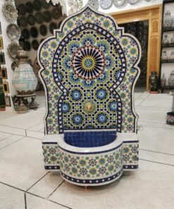 CUSTOMIZABLE Garden Patio Rustic Outdoor Wall Water Fountain - Mosaic Artwork - Handmade Wall Fountain