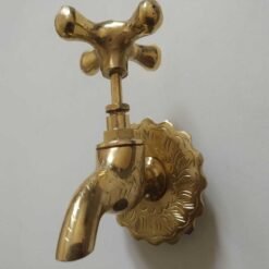Vintage water tap, Brass Spigot, Hand Engraved Moroccan Wall Mounted Wash Basin Tap, Rooster Faucet For Basin