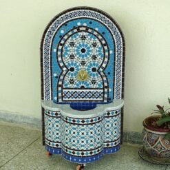 CUSTOMIZABLE Garden Patio Rustic Outdoor Wall Water Fountain - Mosaic Artwork - Handmade Wall Fountain