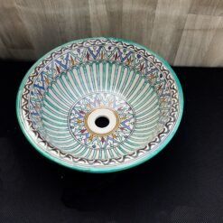 Moroccan ceramic sink wash basin