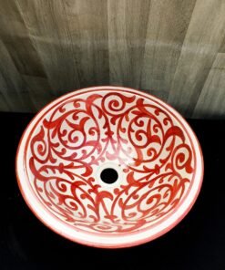 Moroccan ceramic sink wash basin