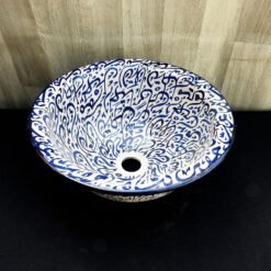 Moroccan ceramic sink wash basin