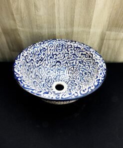 Moroccan ceramic sink wash basin