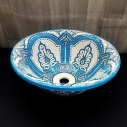 Moroccan ceramic sink wash basin