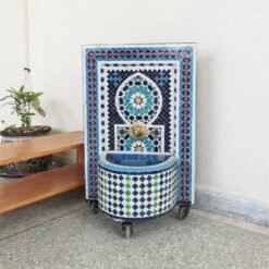 CUSTOMIZABLE Garden Patio Rustic Outdoor Wall Water Fountain - Mosaic Artwork - Handmade Wall Fountain