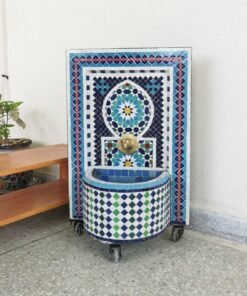 CUSTOMIZABLE Garden Patio Rustic Outdoor Wall Water Fountain - Mosaic Artwork - Handmade Wall Fountain
