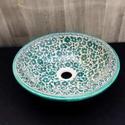 Moroccan ceramic sink wash basin