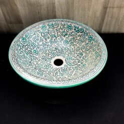 Moroccan ceramic sink wash basin