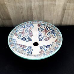Moroccan ceramic sink wash basin