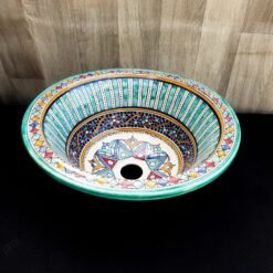 Moroccan ceramic sink wash basin