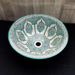 Moroccan ceramic sink wash basin