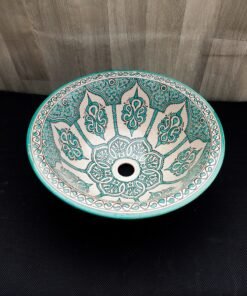 Moroccan ceramic sink wash basin