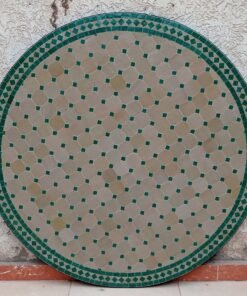 Personalized Moroccan Bistro Coffee Table with Handmade Mosaic Art