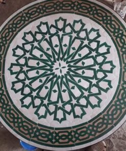 Round Mosaic Tile Table For Outside