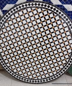 Handmade Moroccan Outdoor Dining Table with Mosaic