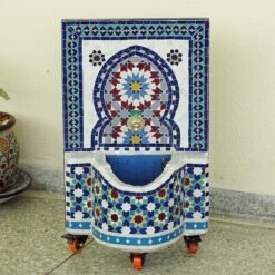 CUSTOMIZABLE Garden Patio Rustic Outdoor Wall Water Fountain - Mosaic Artwork - Handmade Wall Fountain