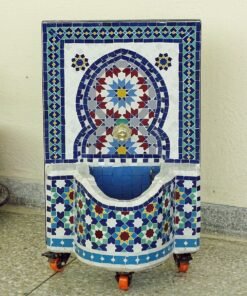 CUSTOMIZABLE Garden Patio Rustic Outdoor Wall Water Fountain - Mosaic Artwork - Handmade Wall Fountain