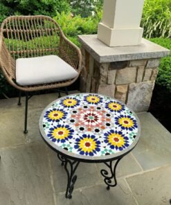 CUSTOMIZABLE Mosaic Table - Crafts Mosaic Table - Mosaic Table Art - Mid Century Mosaic Table