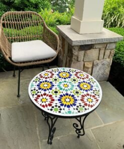Handcrafted Mosaic Coffee Table - Side Table - Accent Table - Mid Century Modern Mosaic Decor - Fully Customizable