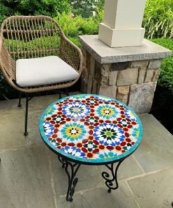 CUSTOMIZABLE Mosaic Table - Crafts Mosaic Table - Mosaic Table Art - Mid Century Mosaic Table