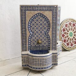 CUSTOMIZABLE Garden Patio Rustic Outdoor Wall Water Fountain - Mosaic Artwork - Handmade Wall Fountain