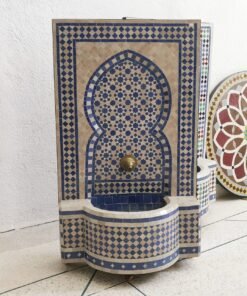 CUSTOMIZABLE Garden Patio Rustic Outdoor Wall Water Fountain - Mosaic Artwork - Handmade Wall Fountain