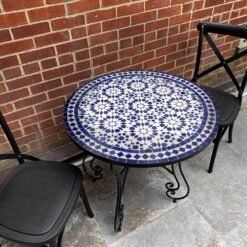 Solid Mosaic Table - Crafts Mosaic Table - Mosaic Table Art - Mid Century Mosaic Table