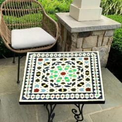 PERSONALIZED Handmade Mosaic Table - Create Your Own Dining Coffee Outdoor Indoor Table